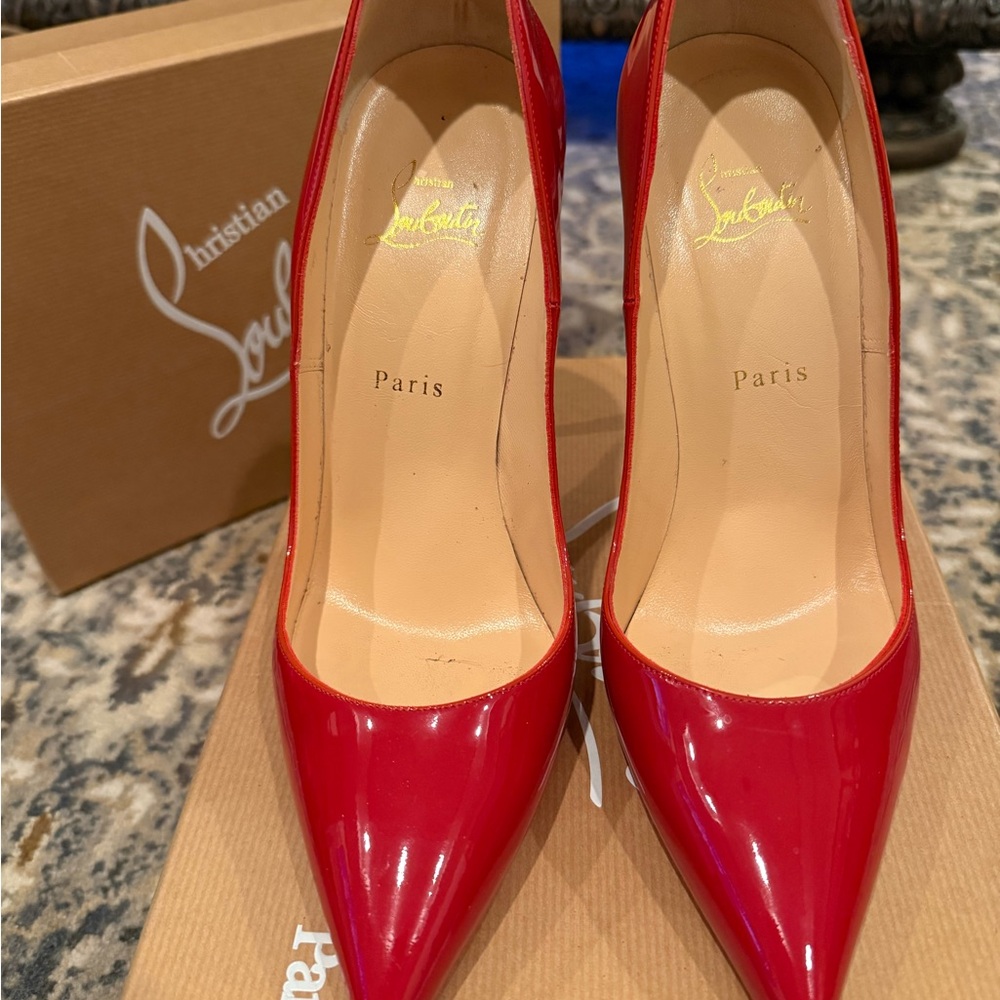 Christian Louboutin Red Patent Leather Heels